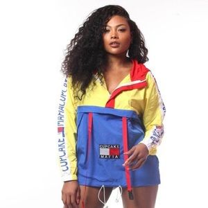 Tommy Hilfiger inspired Cupcake Mafia pullover windbreaker